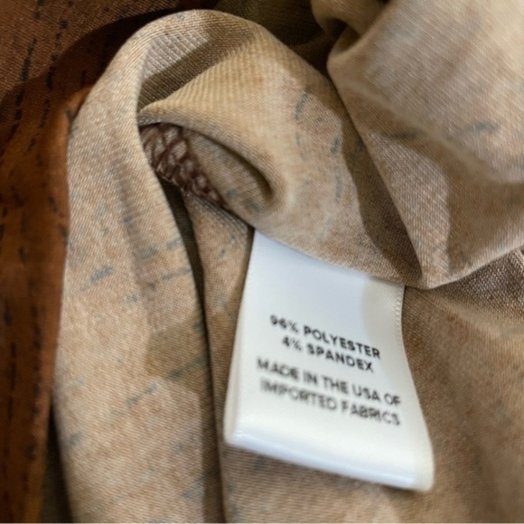 Evereve Dolman Sleeve Top Brown Allison Joy Kattya Blouse Spice/Black Medium NWT - Picture 9 of 9